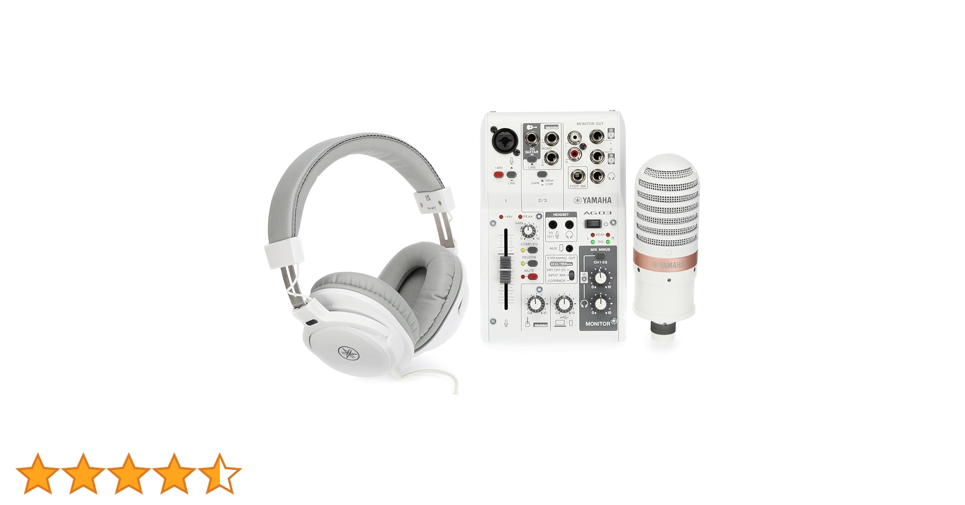 Amazon | ヤマハ AG03 Mk2 ライブストリーミングパック ホワイト | DJ